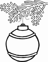 Tree Decoration - christmas coloring