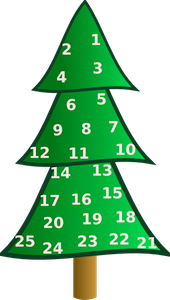 A Christmas Tree Advent Calendar