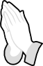 Link to a large version of The Hands in Prayer Crismon