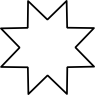 Link to a large version of The An Eight Pointed Star Crismon