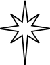 Link to a large version of The Nativity Star Crismon