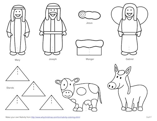 Nativity Color-in: Some figures