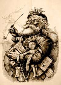 Santa by Thomas Nast in 1881