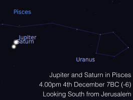Jupiter and Saturn on 4th December 7BC