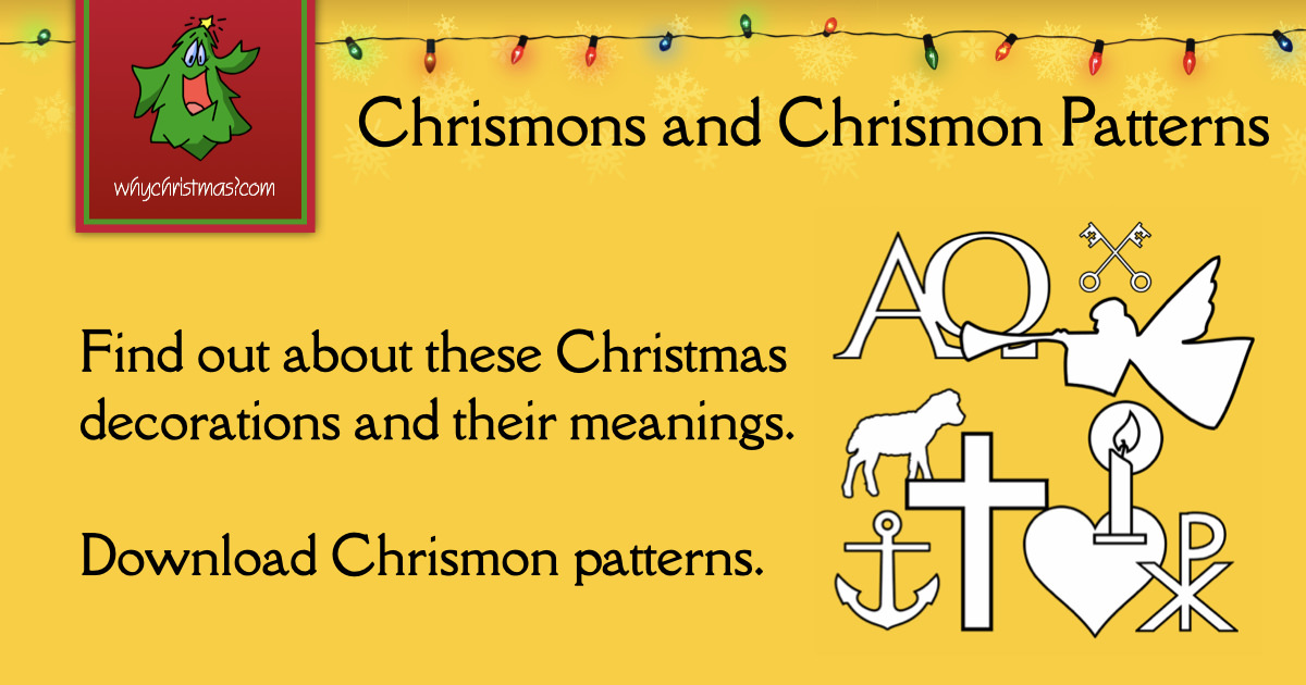 Chrismons and Chrismon Patterns to Download - Christmas Customs and