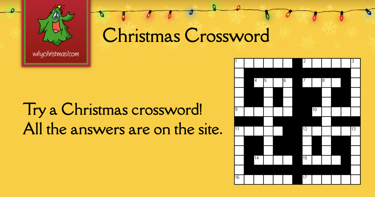 Christmas Crossword  WhyChristmas.com